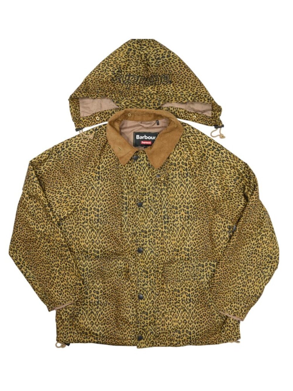 Supreme x Barbour Lightweight Waxed Cotton Field Jacket in Leopard
